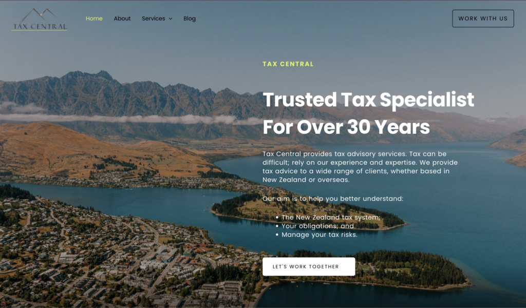 Tax central website